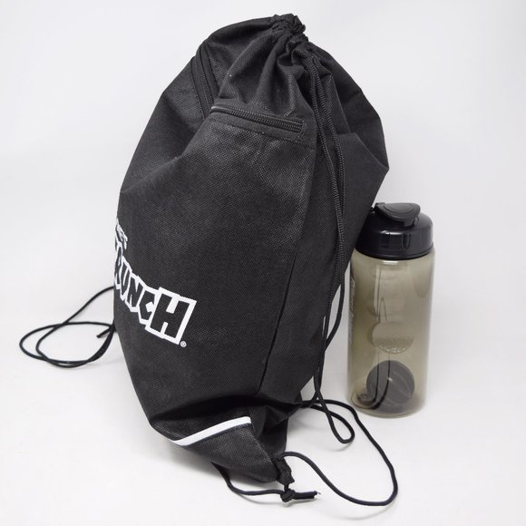 Robert Irvine Fit Crunch Cinch Sack Backpack Sports Shake Bottle Mixing Ball New - Picture 5 of 13
